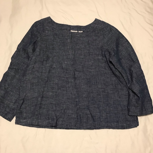 Sigrid Olsen 100% Linen Blouse - Picture 5 of 12